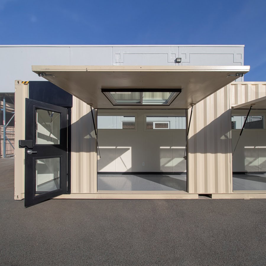 40&rsquo; Art Studio w/Flip up Doors - Container Express Services PTY LTD