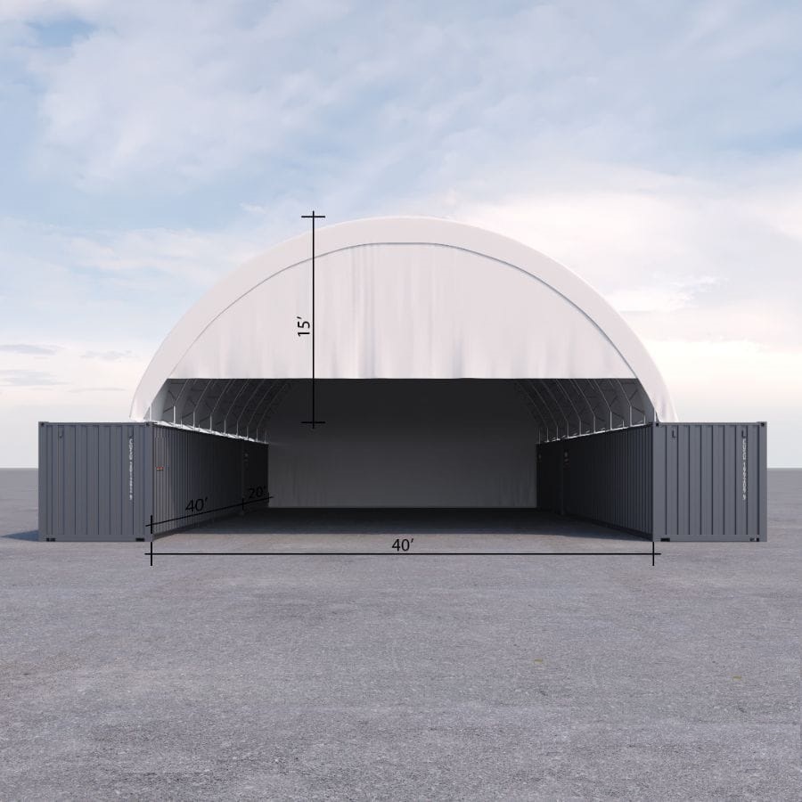 40&rsquo; x 60&rsquo; Container Shelter - Container Express Services PTY LTD