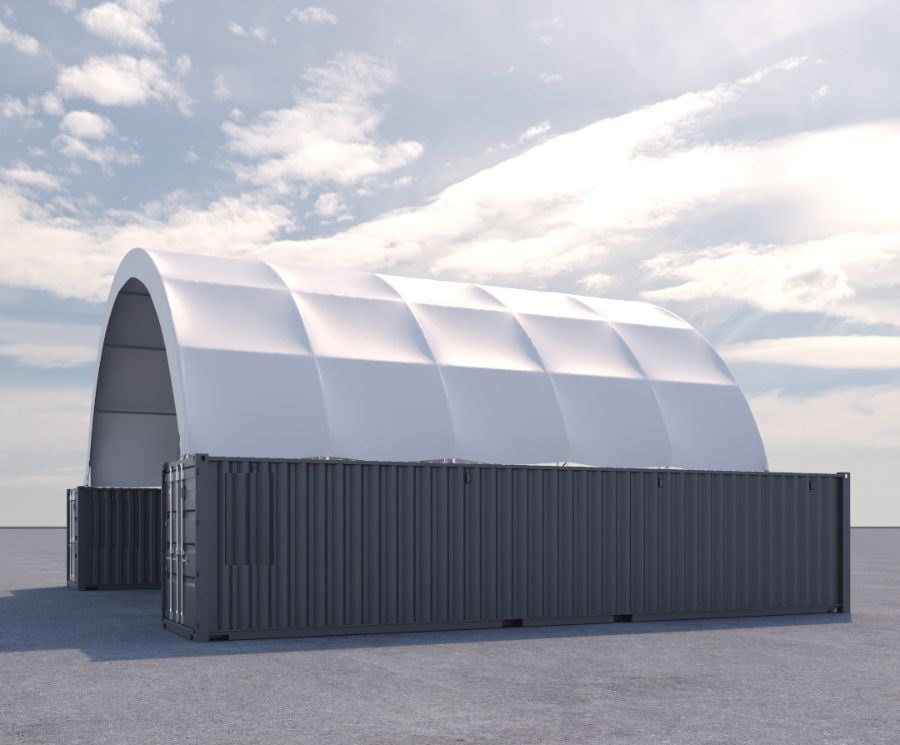 40&rsquo; x 40&rsquo; Fabric Container Shelter - Container Express Services PTY LTD