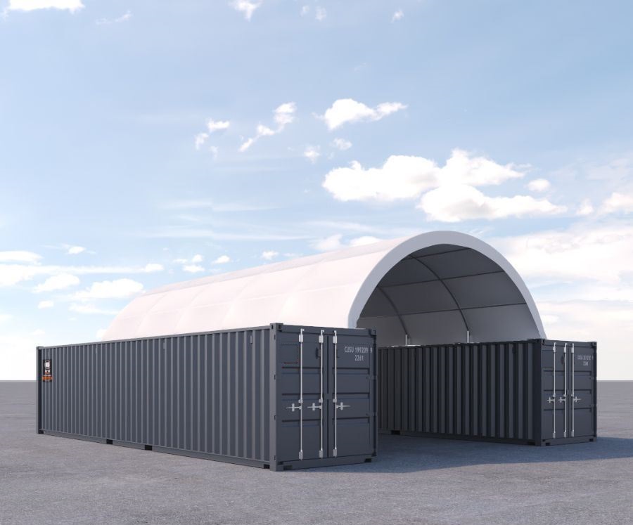 20&prime; x 40&prime; Fabric Container Shelter - Container Express Services PTY LTD