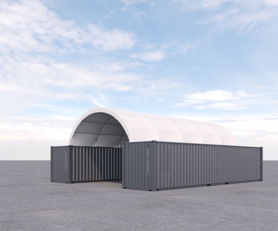 20&prime; x 40&prime; Fabric Container Shelter - Container Express Services PTY LTD