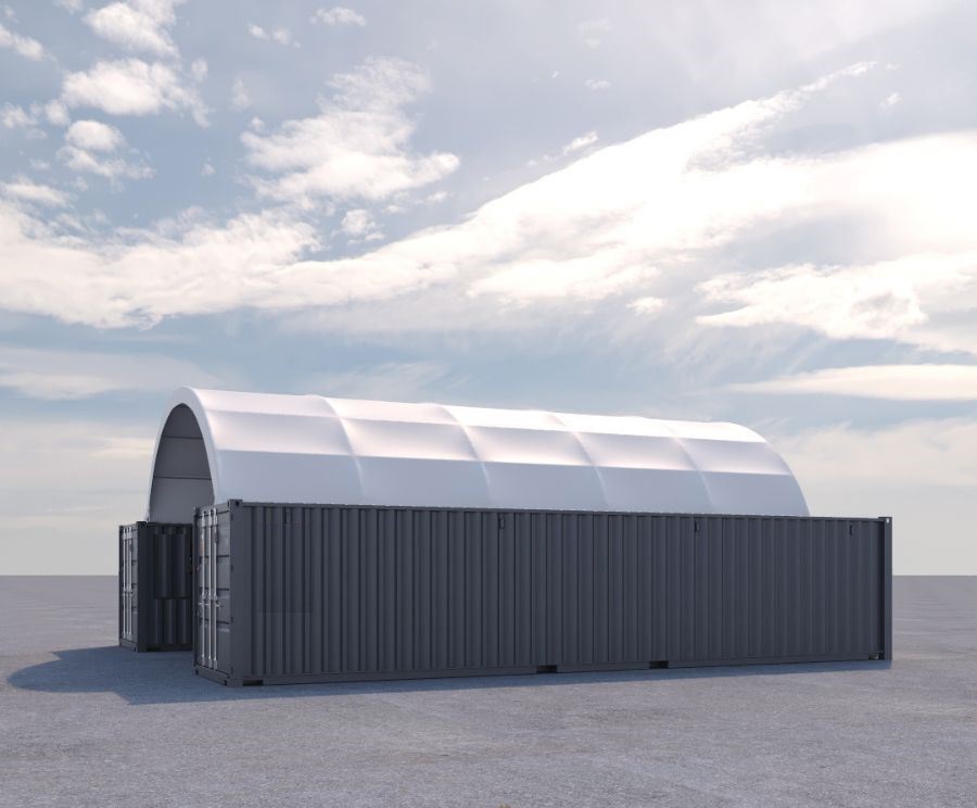 20&prime; x 40&prime; Fabric Container Shelter - Container Express Services PTY LTD