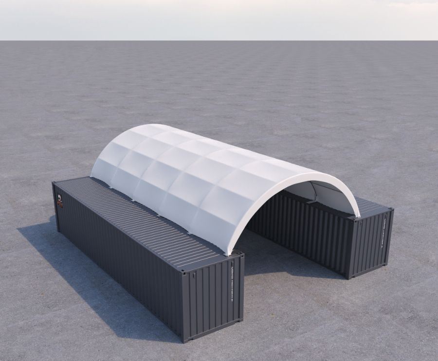 20&prime; x 40&prime; Fabric Container Shelter - Container Express Services PTY LTD