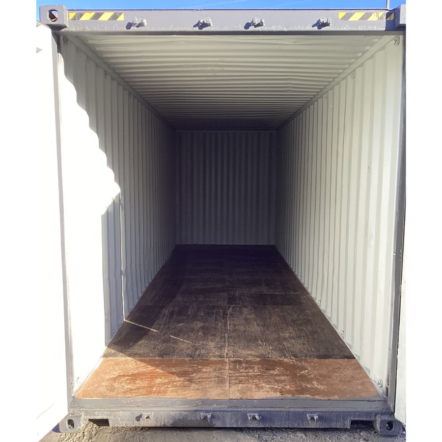 25&rsquo;HC Used Shipping Container (Painted Slate Grey) - Container Express Services PTY LTD