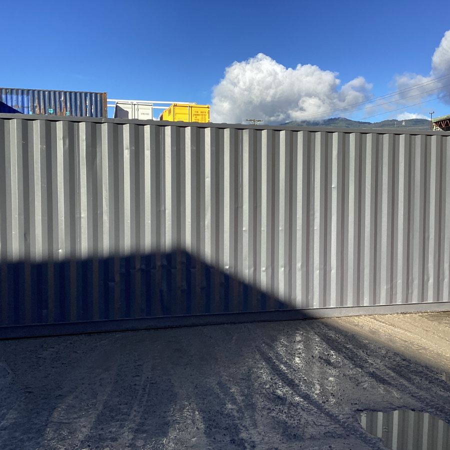 25&rsquo;HC Used Shipping Container (Painted Slate Grey) - Container Express Services PTY LTD