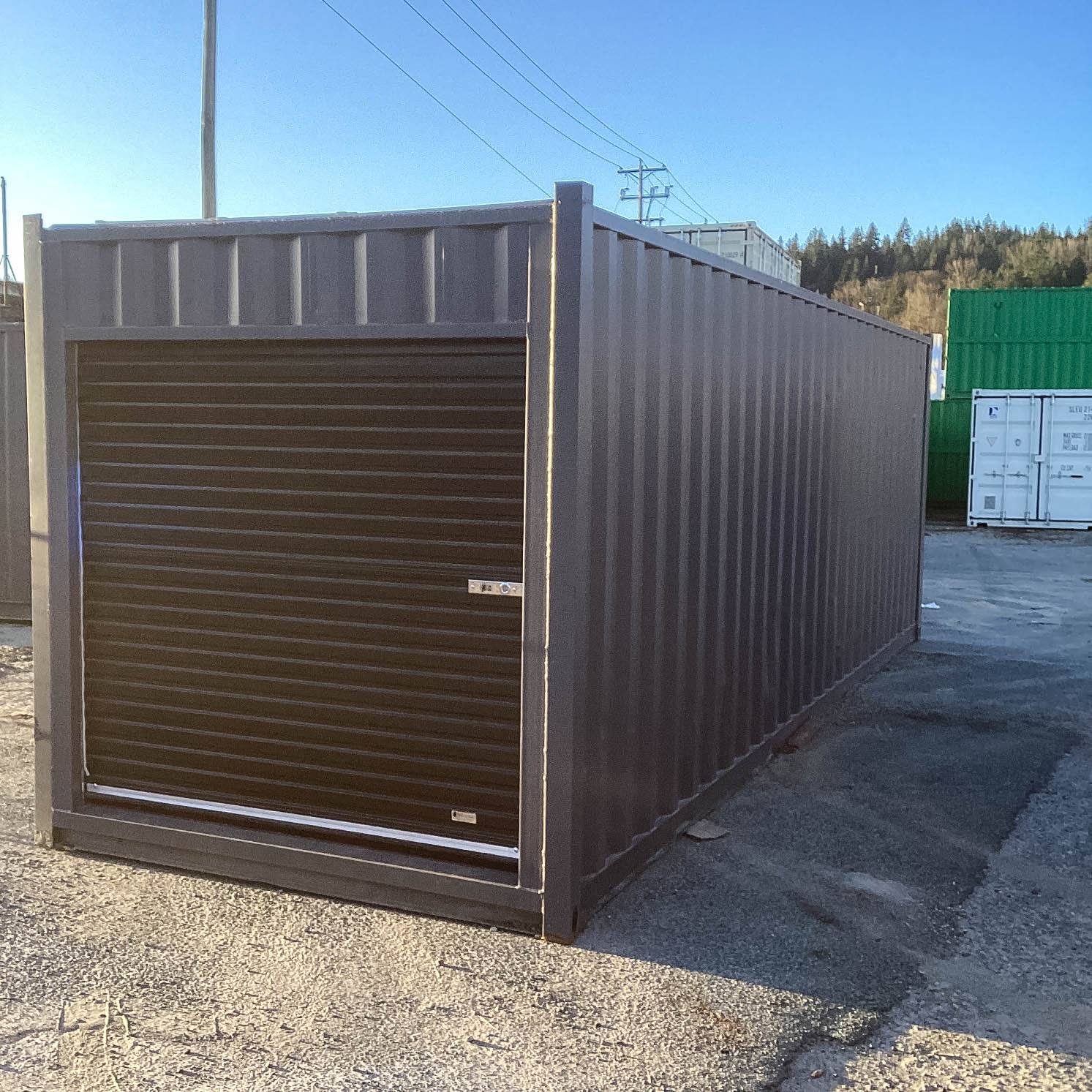 26&prime; Cut-Down Shipping Container w/Roll-Up Door - Container Express Services PTY LTD