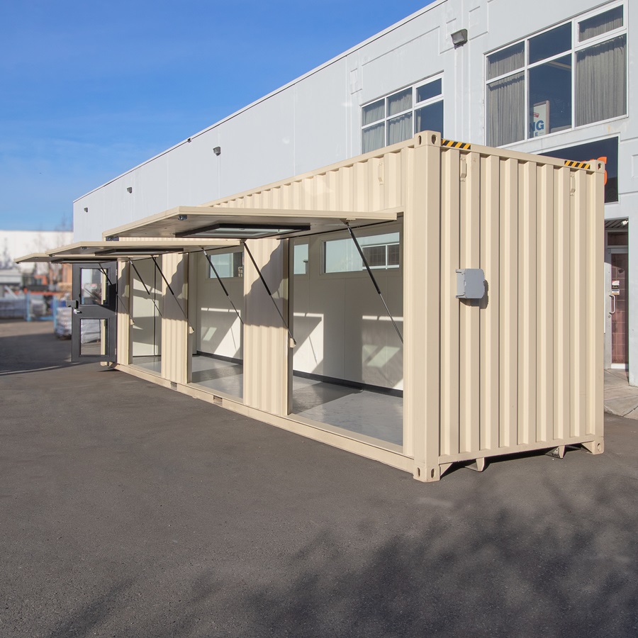 40&rsquo; Art Studio w/Flip up Doors - Container Express Services PTY LTD