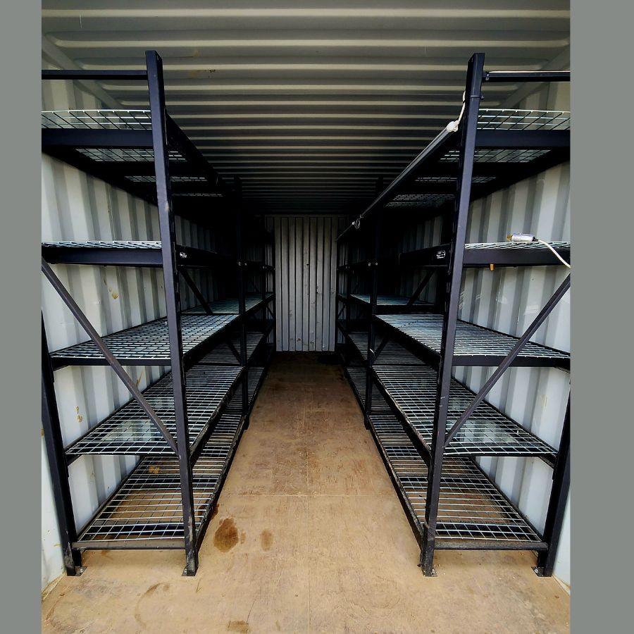 20&rsquo; New (1-Trip) Container w/ Shelving on BOTH sides - Container Express Services PTY LTD